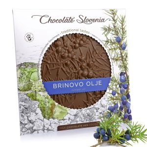 <b>Mlečna čokolada z brinovim oljem</b> <br />130 g
